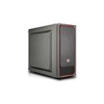 COOLER MASTER CASE MASTERBOX E500L MID TOWER ATX, RED, STEEL SIDE PANEL, USB3X2, AUDIOIO, 1X 5,25"", 2X 2.5"", 2X 3.5"", 120MM R. FAN