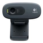 LOGITECH WEBCAM HD C270 USB 3MPX 1280X720 FLUID CRYSTAL MICROFONO INCORPORATO CLIP FISSAGGIO RILEVAMENTO AUTOMATIVO VOLTO E MOVIMENTO