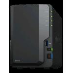 SYNOLOGY NAS TOWER 2BAY 2.5"/3.5" HDD SATA CPU Realtek RTD1619B + 2Gb Ram DDR4 + 2x Gigabit + x3 USB